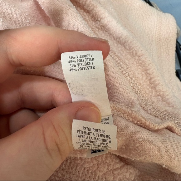 Aerie baby pink fleece pyjama set - Picture 3 of 3